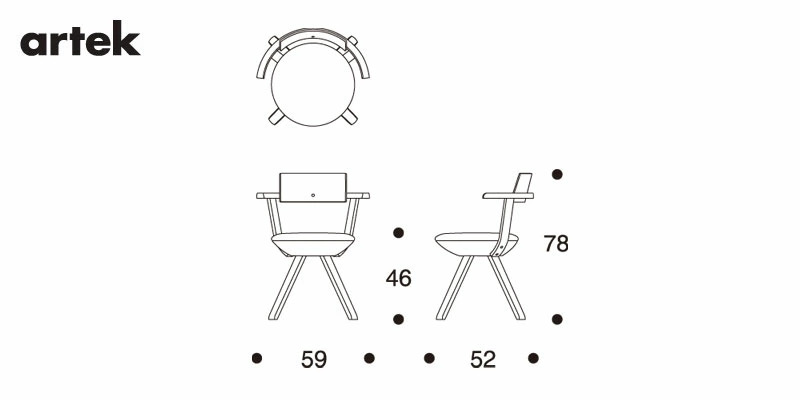 Artek アルテック RIVAL CHAIR ライバルチェア KG002 回転式 ワーク