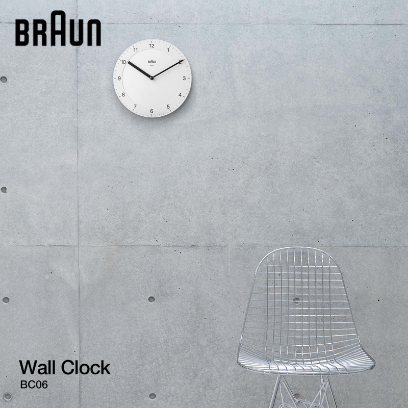 BRAUN Analog Wall Clock BC06W[116621 販売実績No.1 - 掛け時計