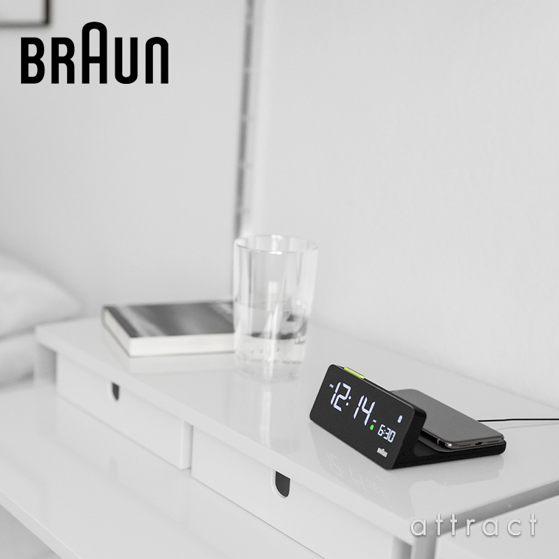 BRAUN ブラウン Wireless Charging Digital Alarm Clock ワイヤレス