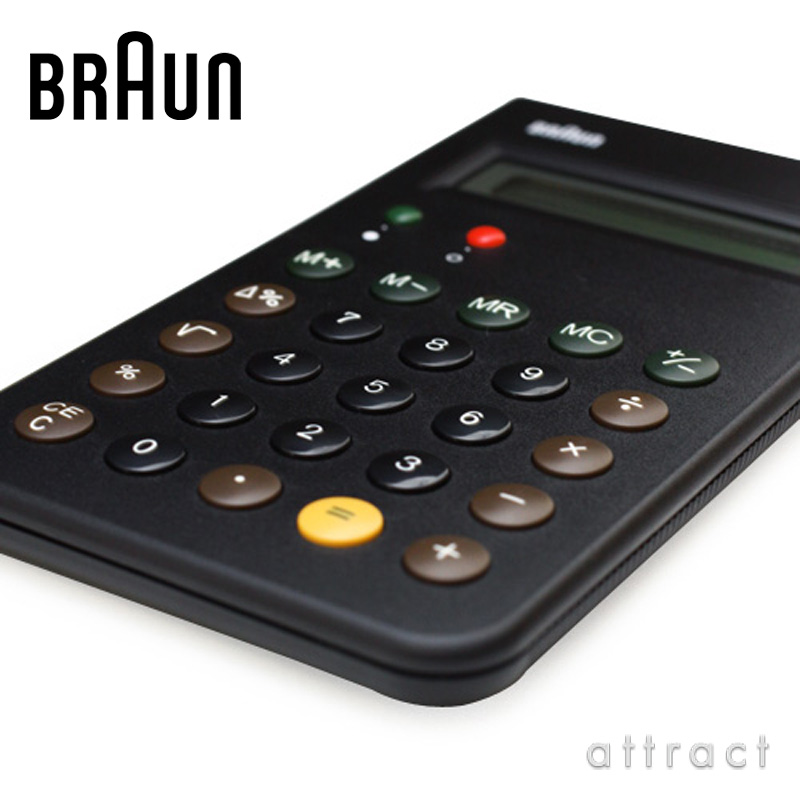 BRAUN ブラウン Calculator 計算機 電卓 BNE001 専用ケース付属 カラー