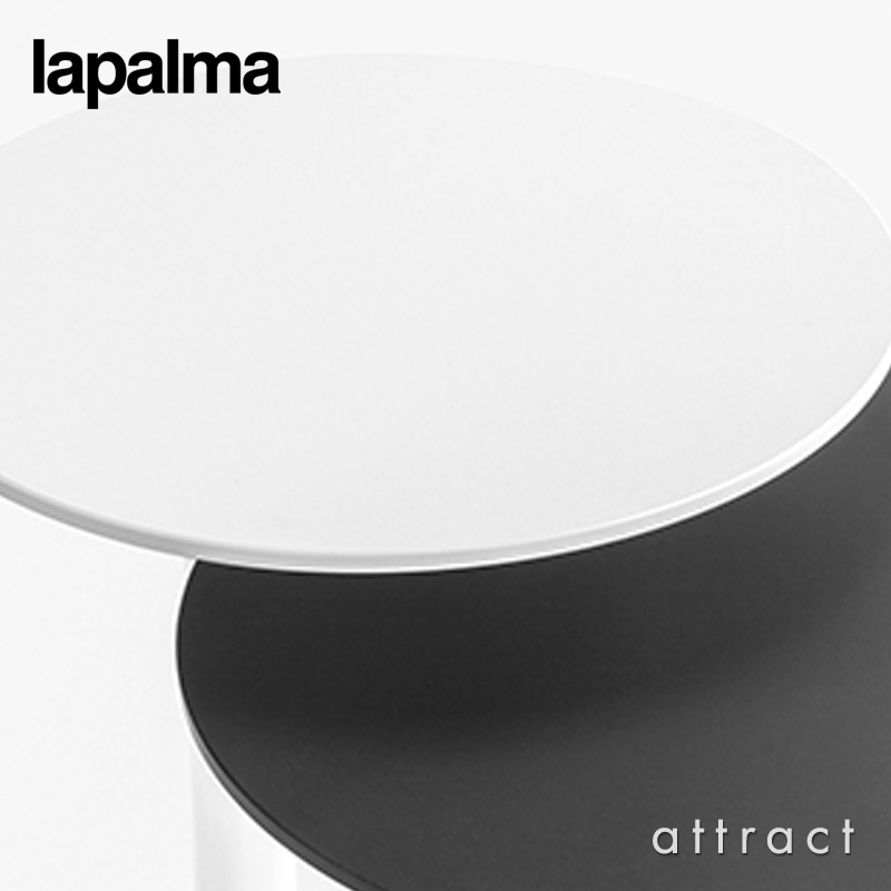 週末限定】lapalma ラパルマ 丸テーブル 昇降式 ホワイト - ダイニング 