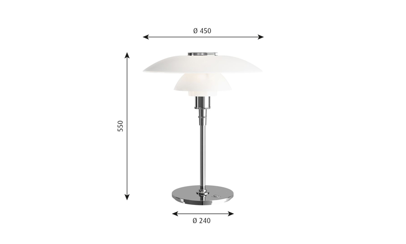 Louis Poulsen ルイスポールセン PH 4 1/2-3 1/2 Table テーブルランプ