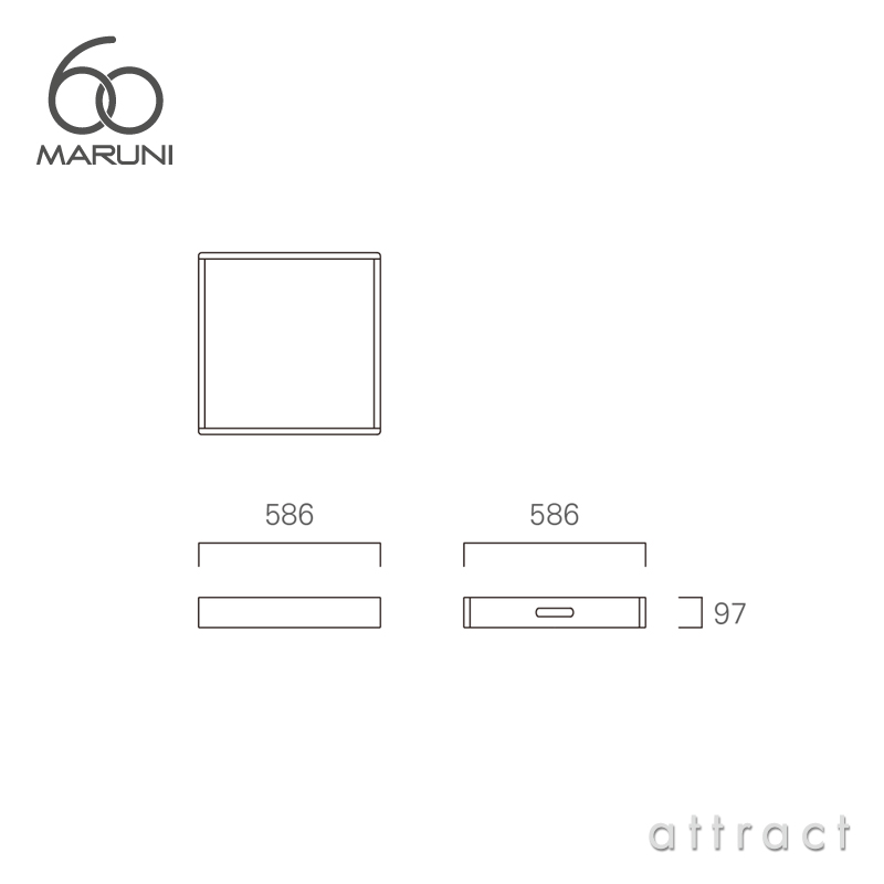 maruni マルニ木工 maruni60 マルニ60 オークフレーム スクエアトレイ