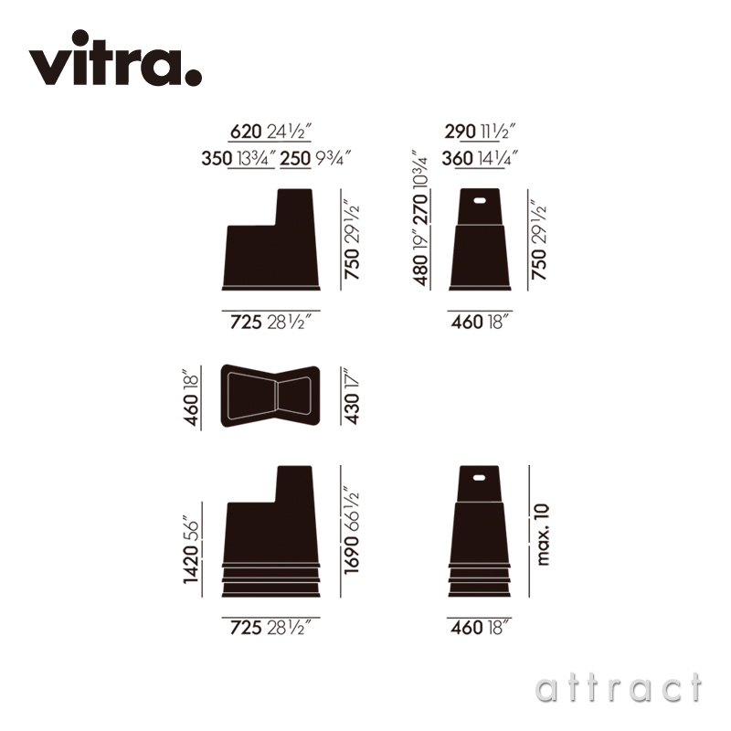 Vitra ヴィトラ Stool-Tool スツール ツール スタッキングチェア 椅子