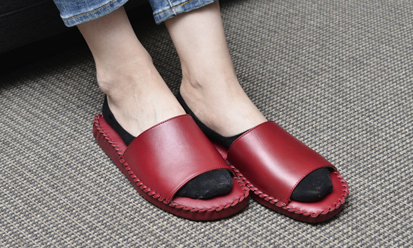 WINCL ウィンクル Leather Slippers レザースリッパ 前あきタイプ 全5