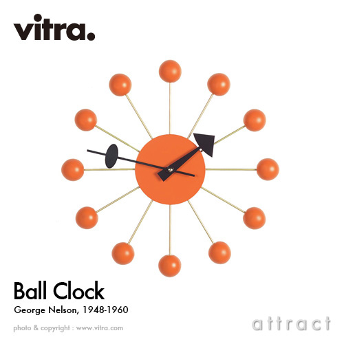 ボールクロック ウォールナット ウォルナット 掛け時計 デザイン時計